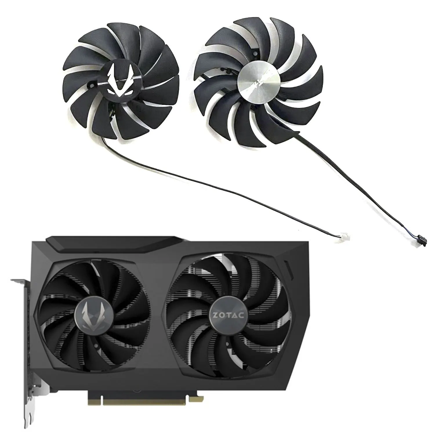 Nuova Scheda Grafica 89Mm 100Mm 4Pin Muslimexayp Per Zotac Geforce Rtx 3070 Twin Edge Rtx 3060 Twin Edge Oc Rtx 3060Ti 8G