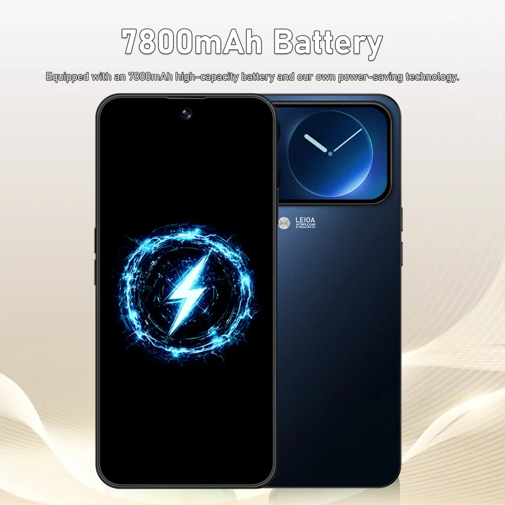 K-Touch Hot Smartphone 5G For M18 Pro Max Mobile Phones 22G+2TB Cheap Cell Phone Android Unlocked 7800mAh Battery 5G Dual Sim Card 48MP+16MP 7.3 Inch HD Full Display Face Recognition Android 15 Cell Phone