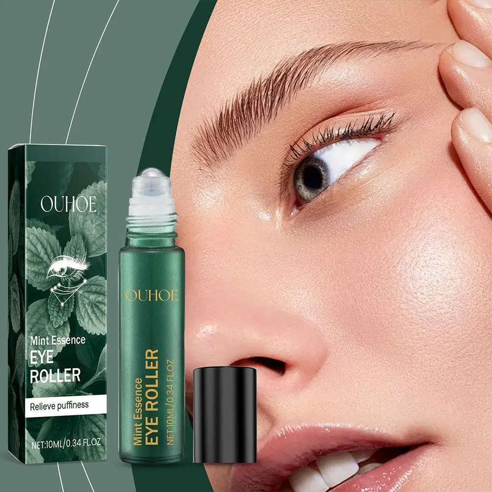 

10ml Eye Roller Serum With Mint Essence Vitamin C And Peptides Energizing Serum For Dark Circles And Puffiness Fine Lines