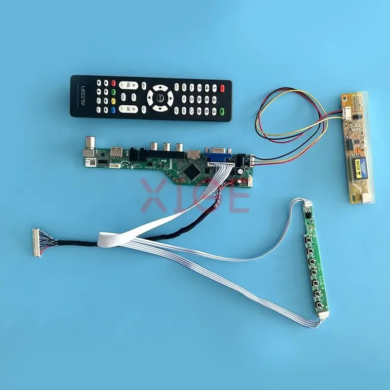 

Плата драйвера ЖК-контроллера для LP171W02 LP171WE2 LP171WE3, 1680*1050 VGA + HDMI + AV + USB + IR 1CCFL, комплект для ТВ, аналоговый дисплей 30-контактный LVDS
