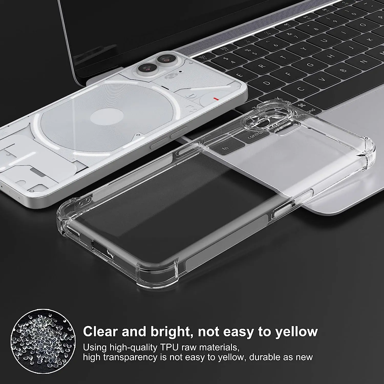 Thick Shockproof Clear Soft Cover Case
