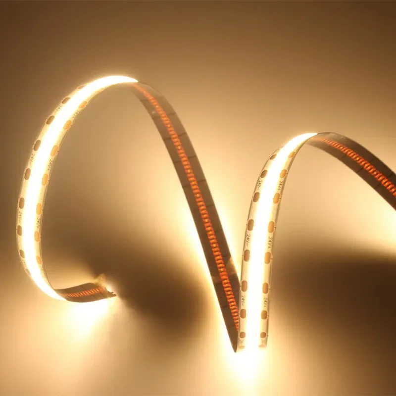 COB-LED-Streifenlicht, 12 V, 5 m, hochdichtes Flex-Band, kühles Weiß, 6500 K, warmweiß, 3000 K, Naturweiß, 4000 K, Ra90, DIY, 1 cm, 1 LED-Schnitt – Detail 4