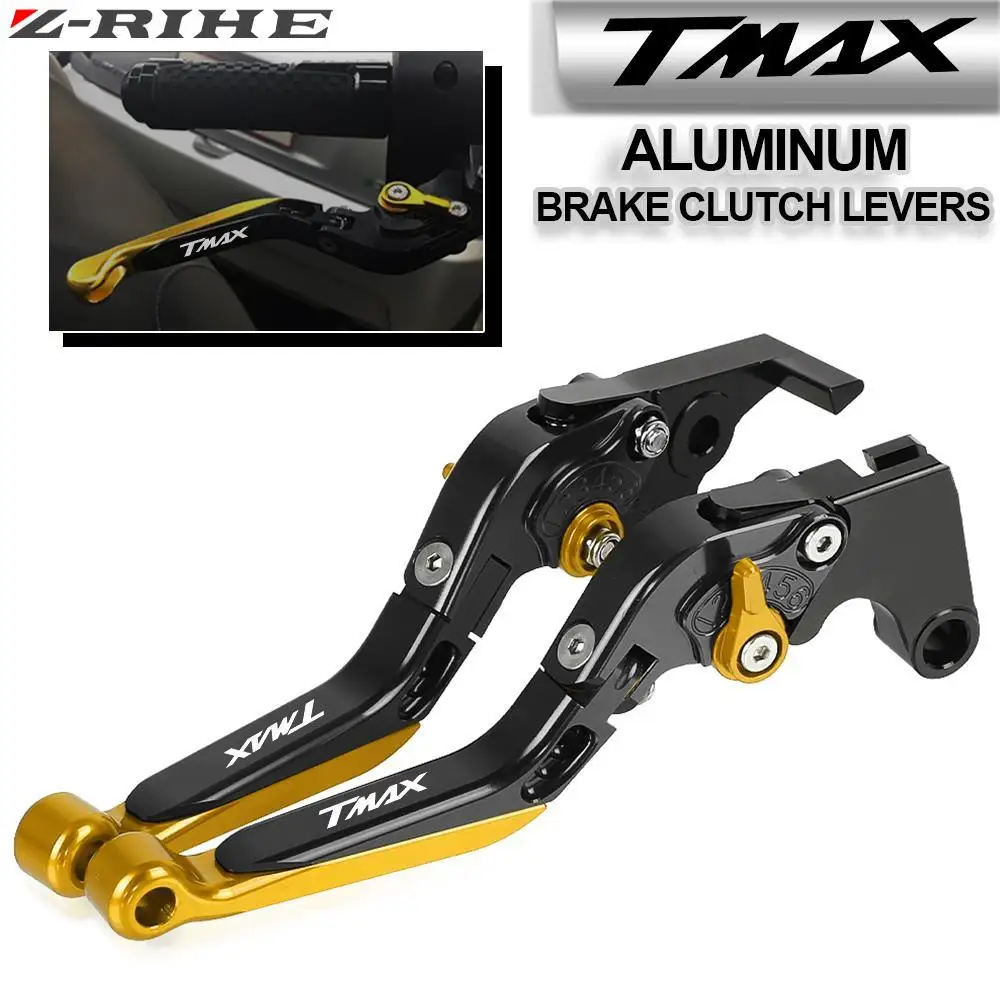 

For Yamaha T-MAX TMAX 500 530 2008-2018 2009 2010 TMAX530 TMAX500 Scooter Brake Handle Motorcycle Adjustable Brake Clutch Levers