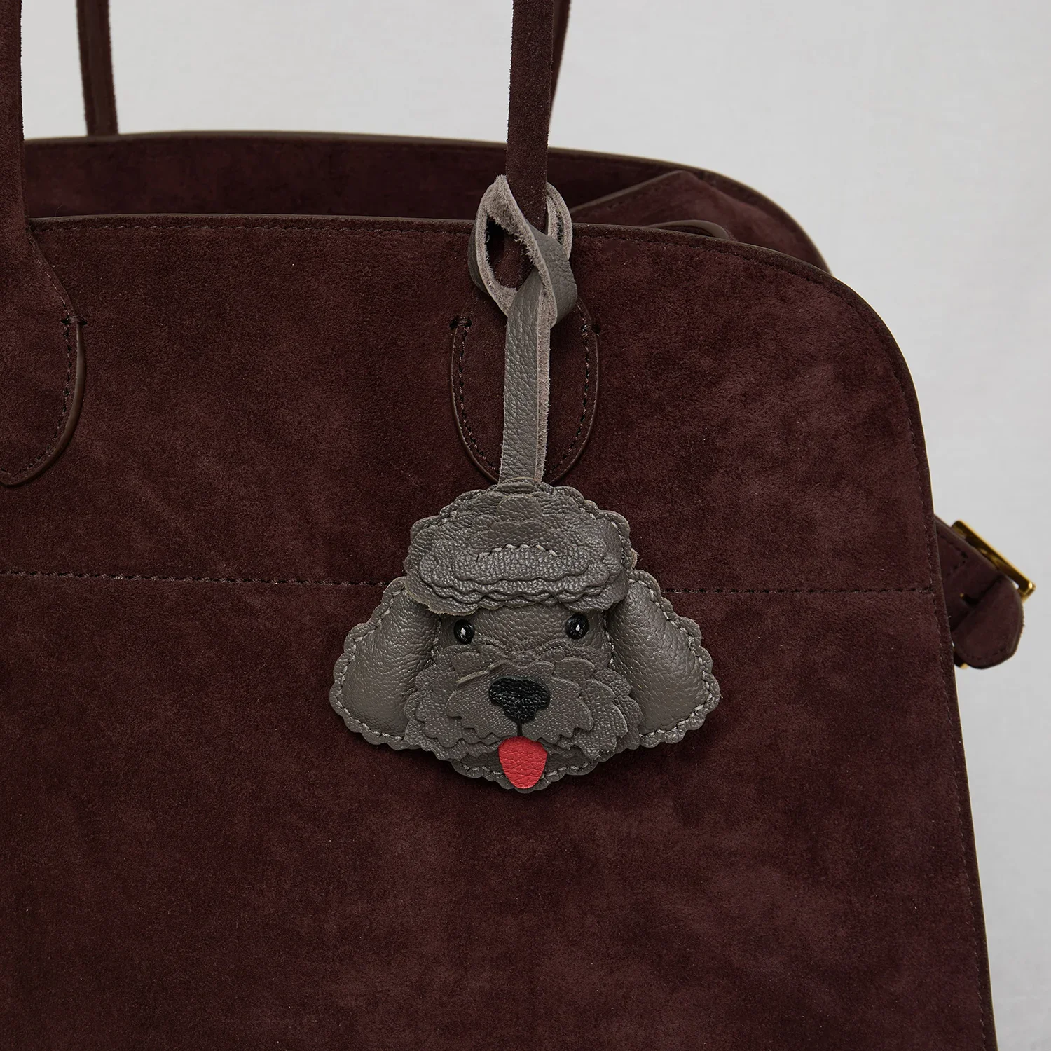 Teddy dog leather charm texture