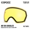 COPOZZ Replacement Ski Goggles Lens For Model 21101 Anti-fog UV400 Spherical Ski Glasses Snow Goggles Eyewear Lenses (Lens Only) 2