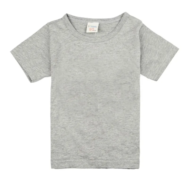 T Shirt Cotton Summer Boys Girls Kids Tops 14 Colors for 1-14Years