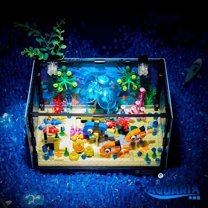 Lego Moc Aquarium Poissons