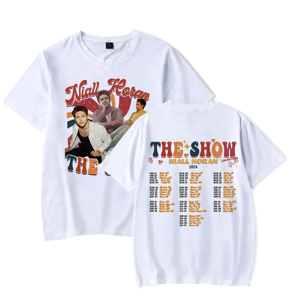 

Niall James Horan Merch THE SHOW LIVE ON TOUR NIALL HORAN 2024 T-Shirt Men Women Tees Tops Fashion Unisex Streetwear Tees Shirts