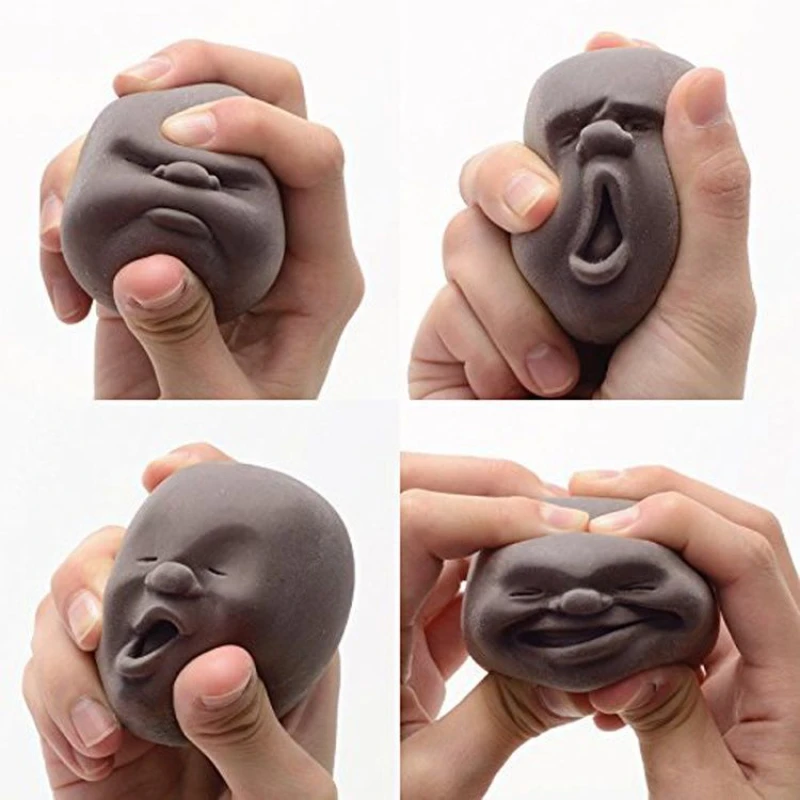 Funny Face Mochi Squishy Toys Soft 3D Head Doll Squeeze Party Relaxed Relief Sensory Squishies Students Toys Gifts