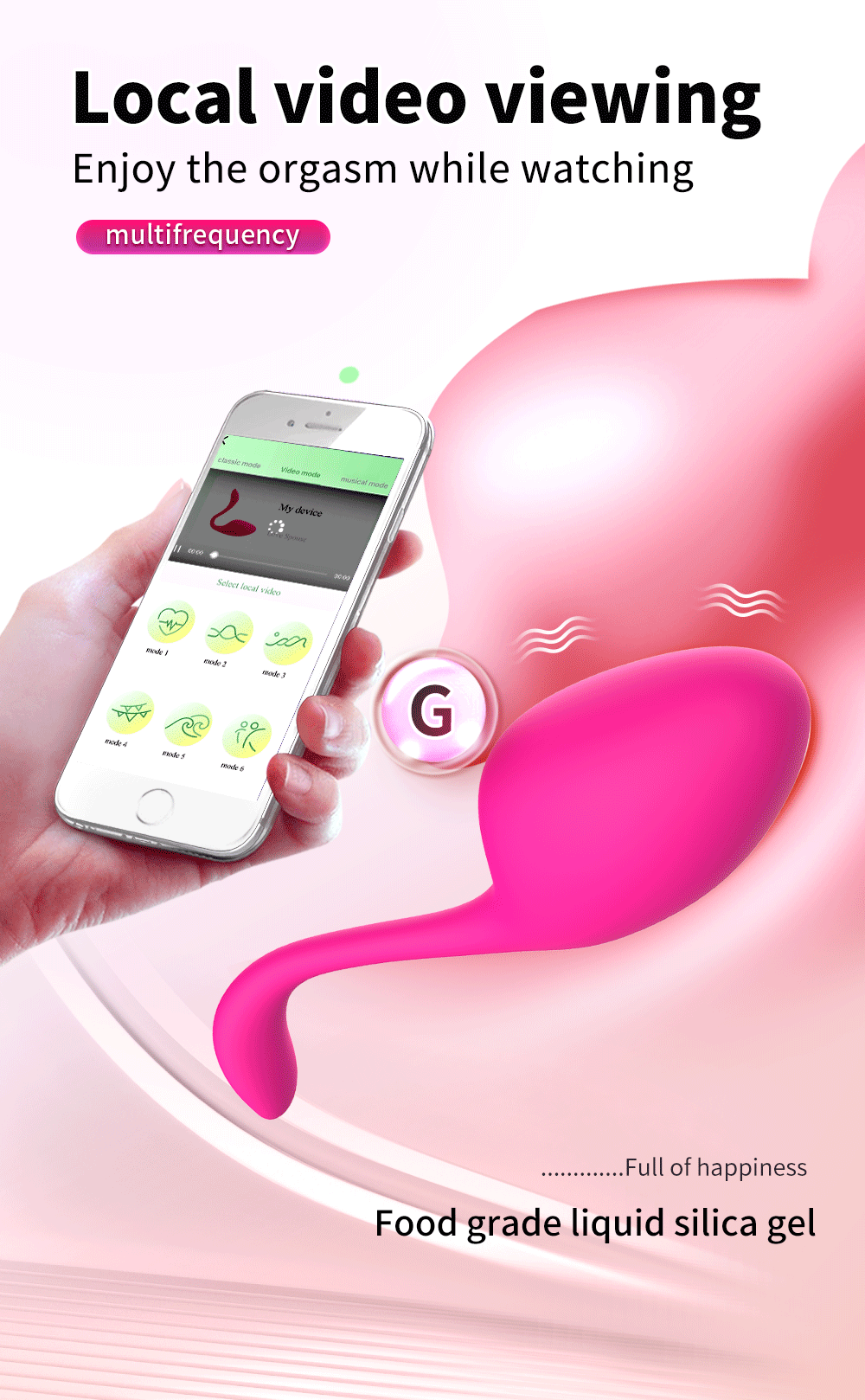 Vezeték nélküli Bluetooth G-pont vibrátor nőknek APP távirányítóval viselhető vibráló tojás alakú csikló női bugyi S_voghion.com