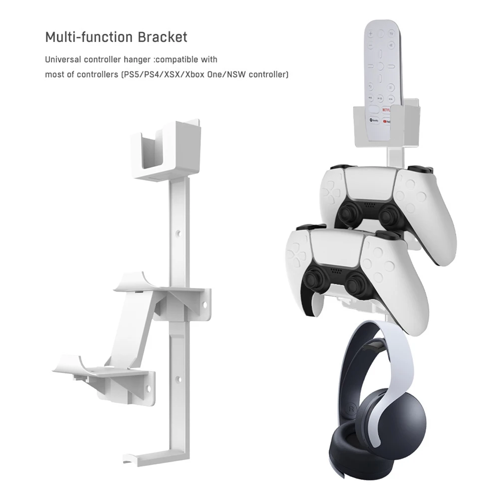 Controller Wall Holder Hanger for PS5 PS4 Xbox Switch Headset Remote