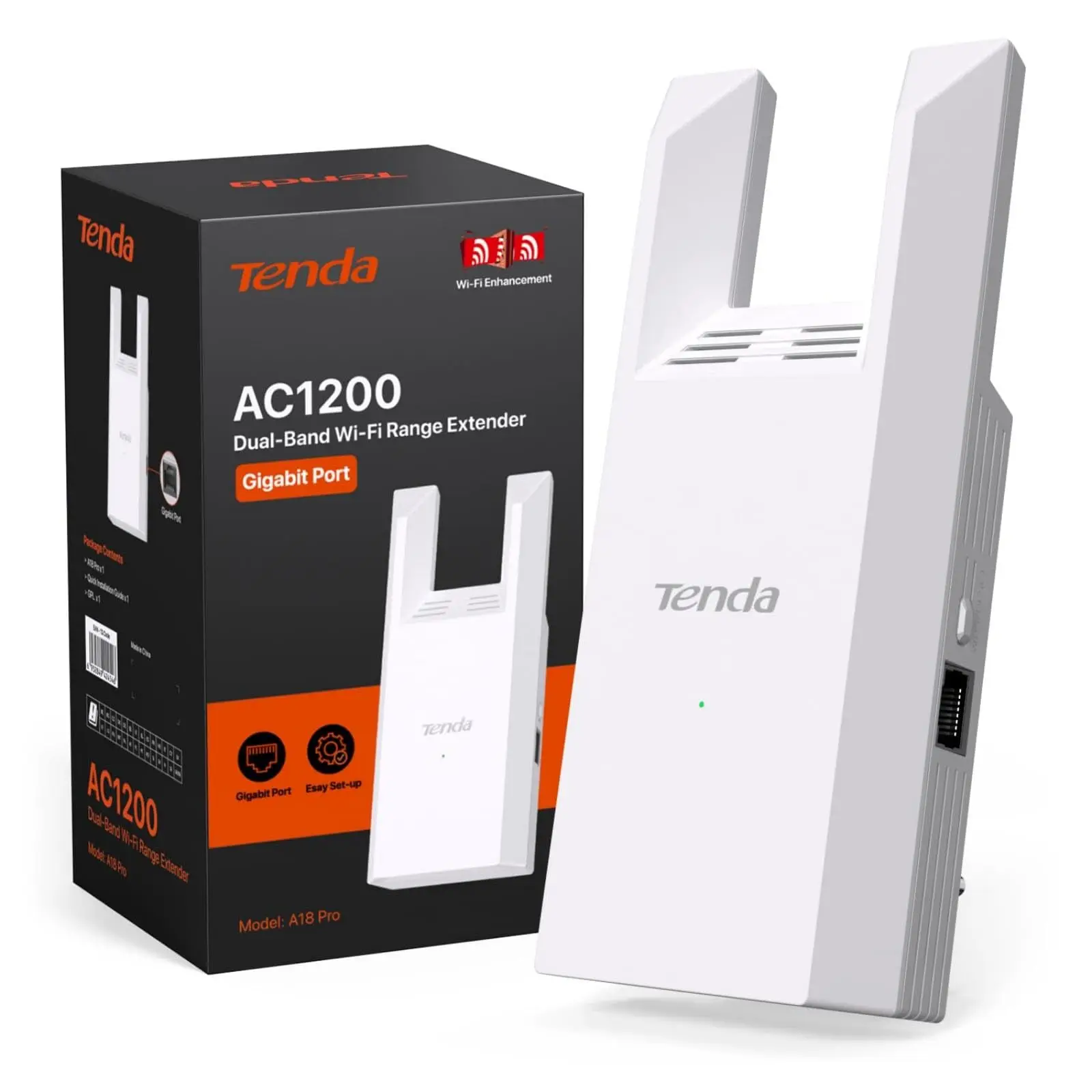 Tenda 1000Mbps Wifi Amplifier Dual band 5G Repeater Network