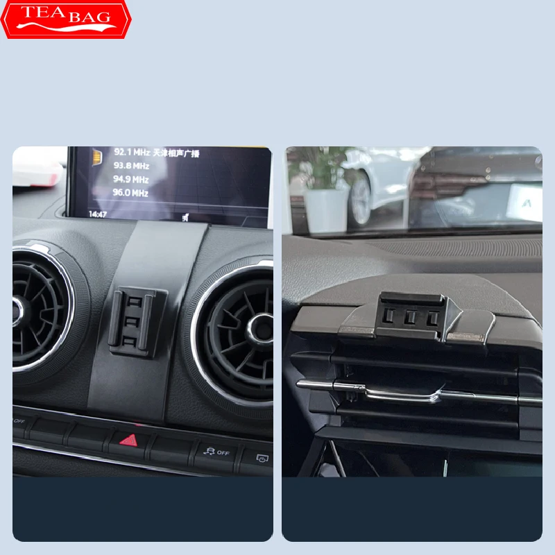 Audi A3 S3 RS3 8V 8P Q2 popu SQ2 2013-2022 용 조정 자동차 스타일링 전화 홀더, 자동 인테리어 수정 마운트 액세서리