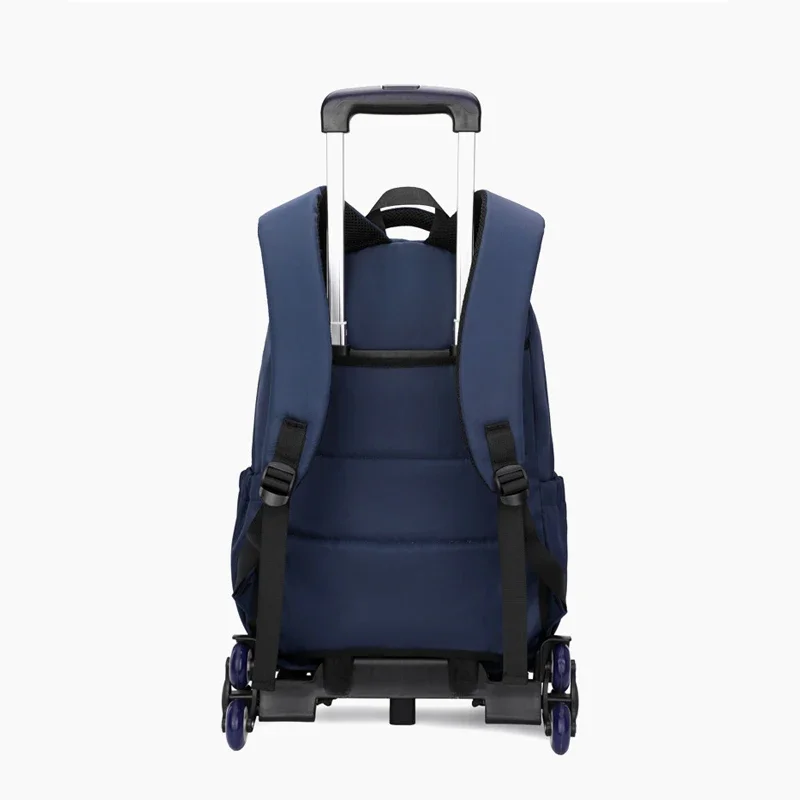 Children School bag with Wheels Students Backpacks For Boy Kids Trolley Bag Schoolbag Rolling Wheeled Backpack Travel Book Bag 4