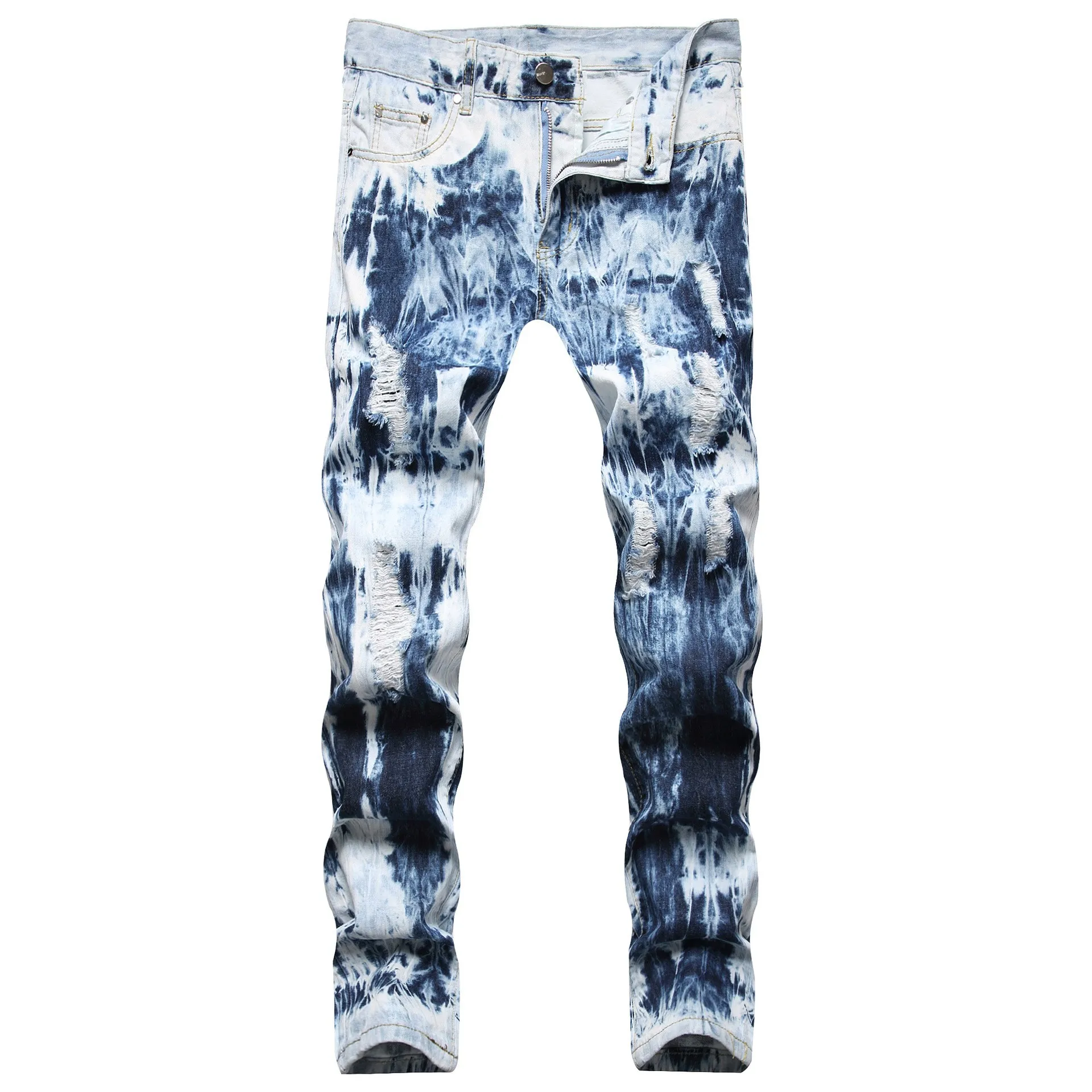 Casual Streetwear Light Snow Wash 