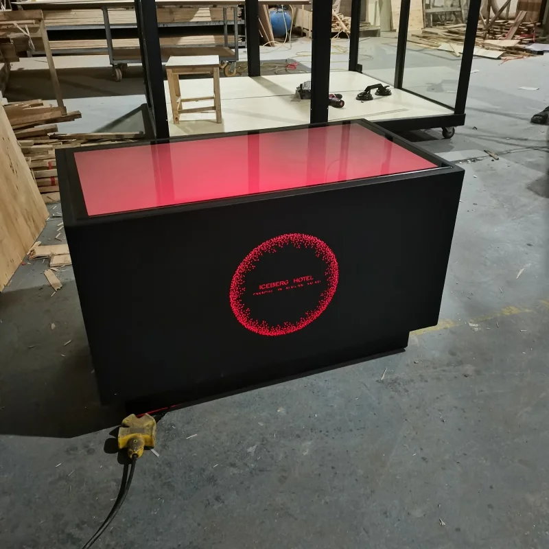 Custom bar furniture nightclub/ktv/night club/led cube table customize hookah lounge furniture led Coffee Table