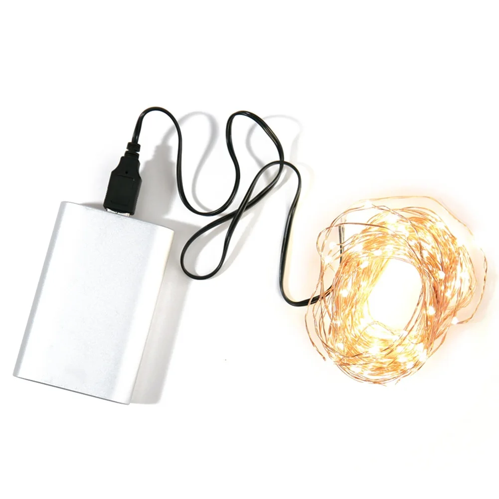 

Светодиодная Звездная гирлянда 10 м 100, фонарики, USB микро-светодиоды, прозрачный провод для детской елки, свадьбы, 6 цветов