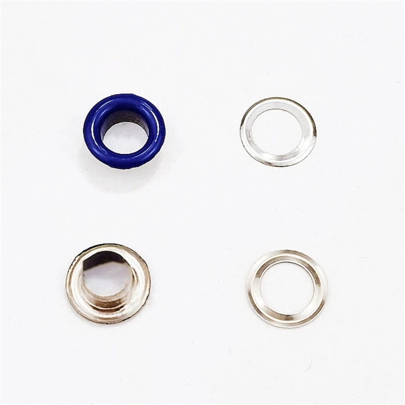 5mm Metal Grommets Kits 10 Colors Eyelet Punch Set 400Pcs Metal Eyelets Grommet Sets for Leather/Clothes/Curtain Repair