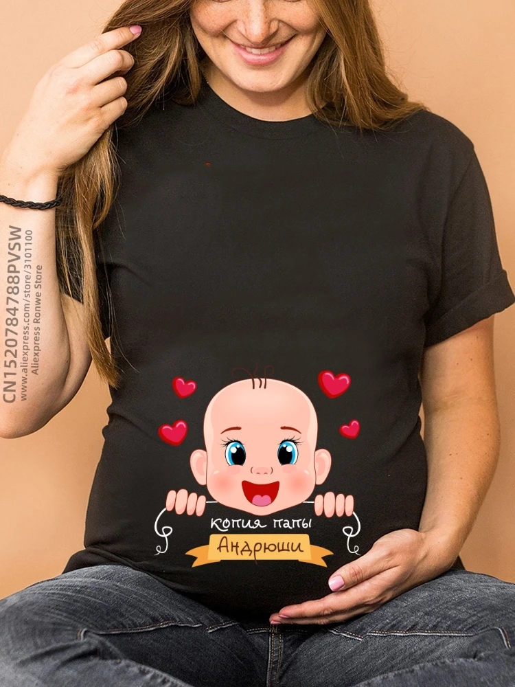 Camiseta de embarazo para mujer, camisetas de maternidad con