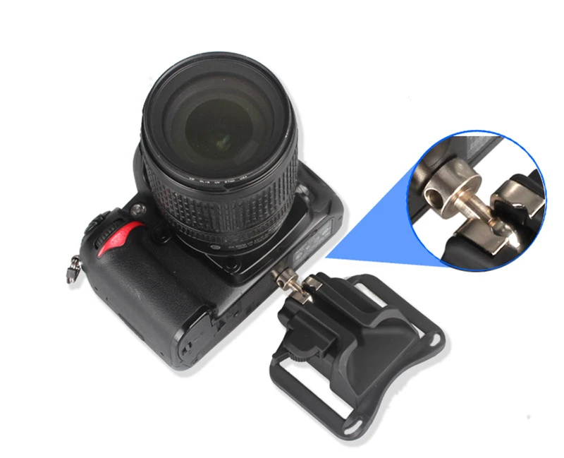 Description Picture 3 of item1/4 Metal Camera Waist Spider Belt Holster Quick Strap Buckle Screw for DSLR SLR Digital Cameras