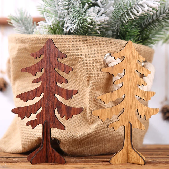 clearance Sale ] Exquisite Wooden Mini Desktop Christmas Tree Star Home  Decoration Ornaments Stylish Decoration - Christmas Pendant & Drop Ornaments  - AliExpress