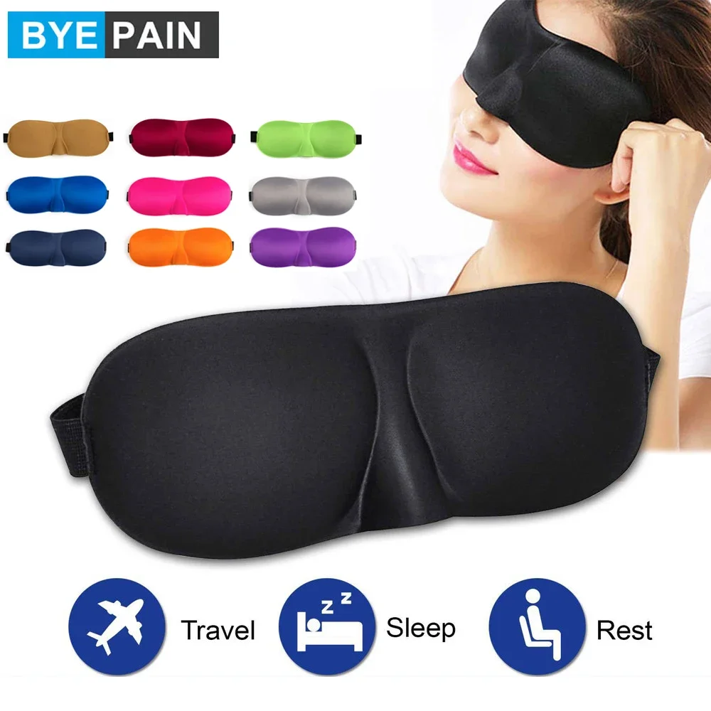 1Pcs Eye Mask for Sleeping, Breathable Foam Padded Sleeping Eye Mask Eye Patch Light Blocking, Perfect for Travel/Sleeping/Work