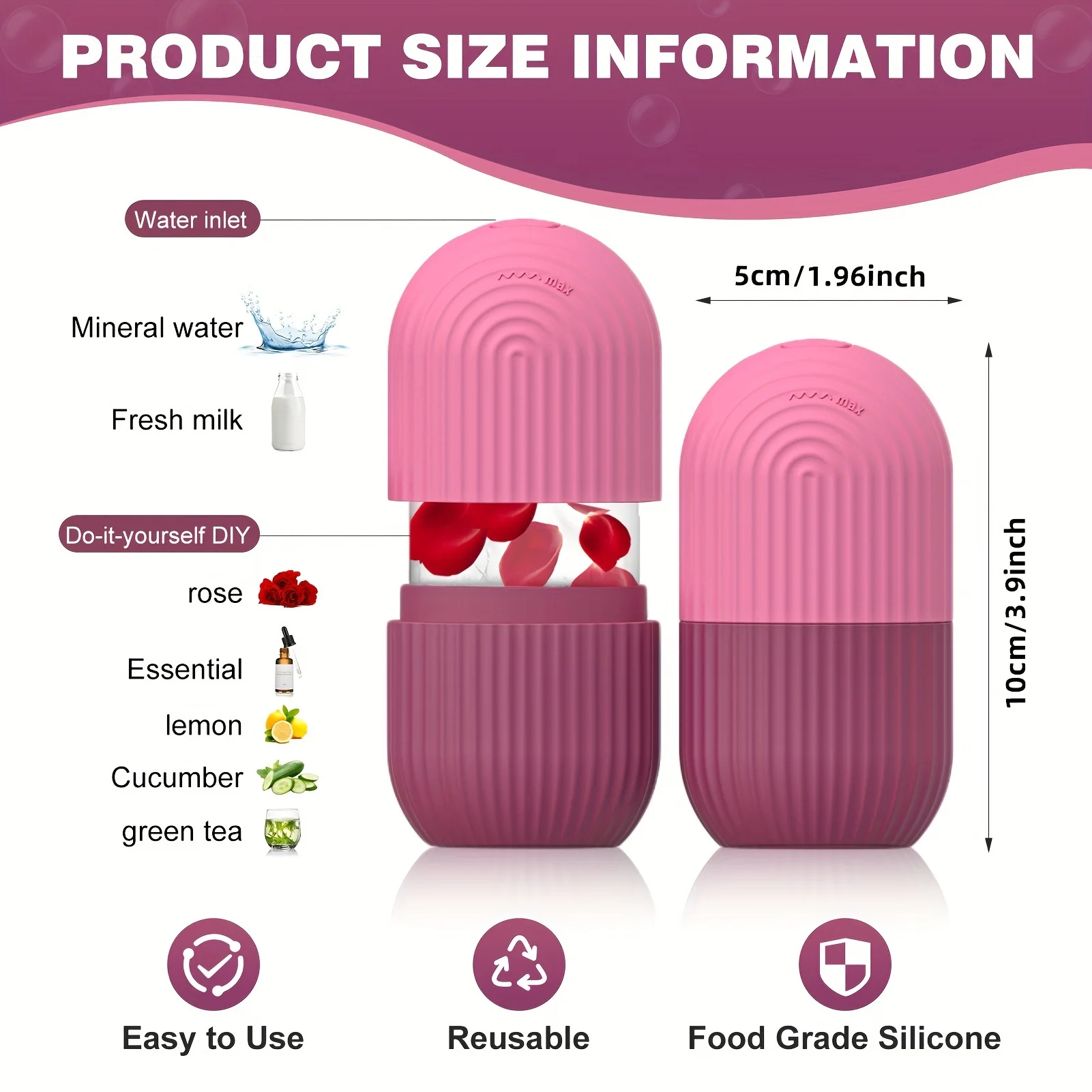 Face Ice Roller Silicone Design