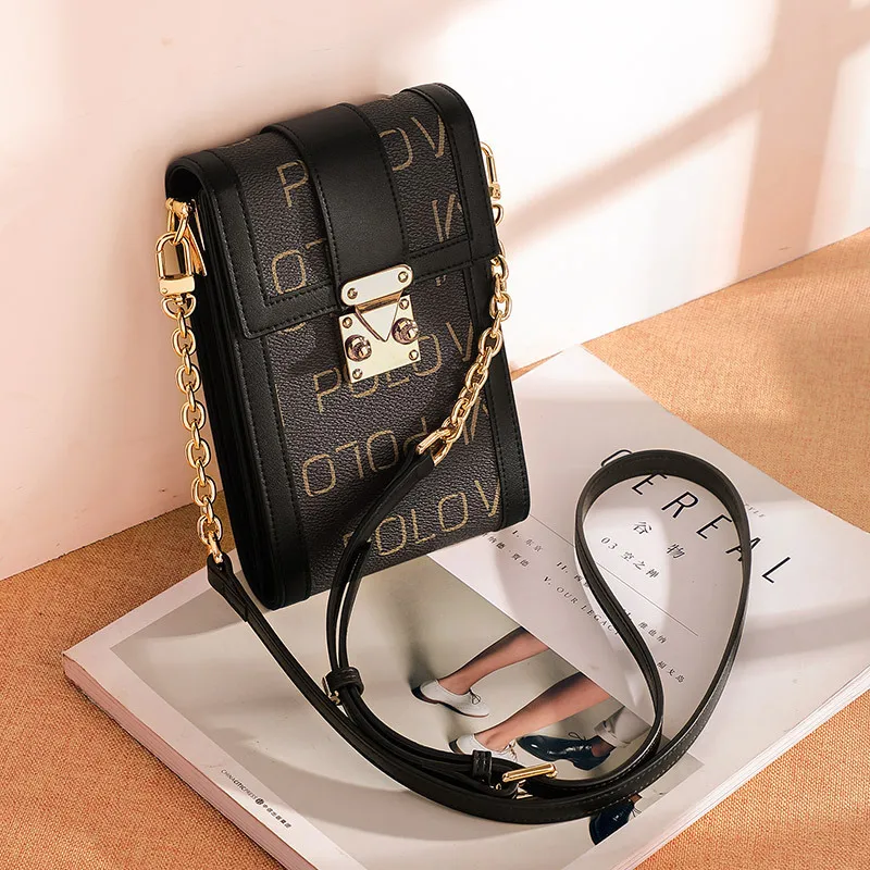 

King Paul Mobile Phone Bag Women's Small Messenger Bag Fashion New All-Matching Vertical Mini Halter Chain Bag Fashion