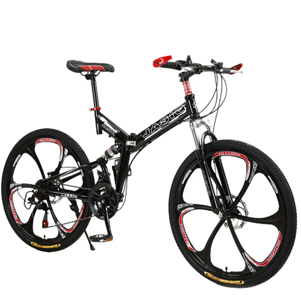 

Fold Bicycle Mountains Bike 21 Speed 24/26 Inch Aldult Racing Highway Off-Road Dual Disc Brakes Shock Absorber