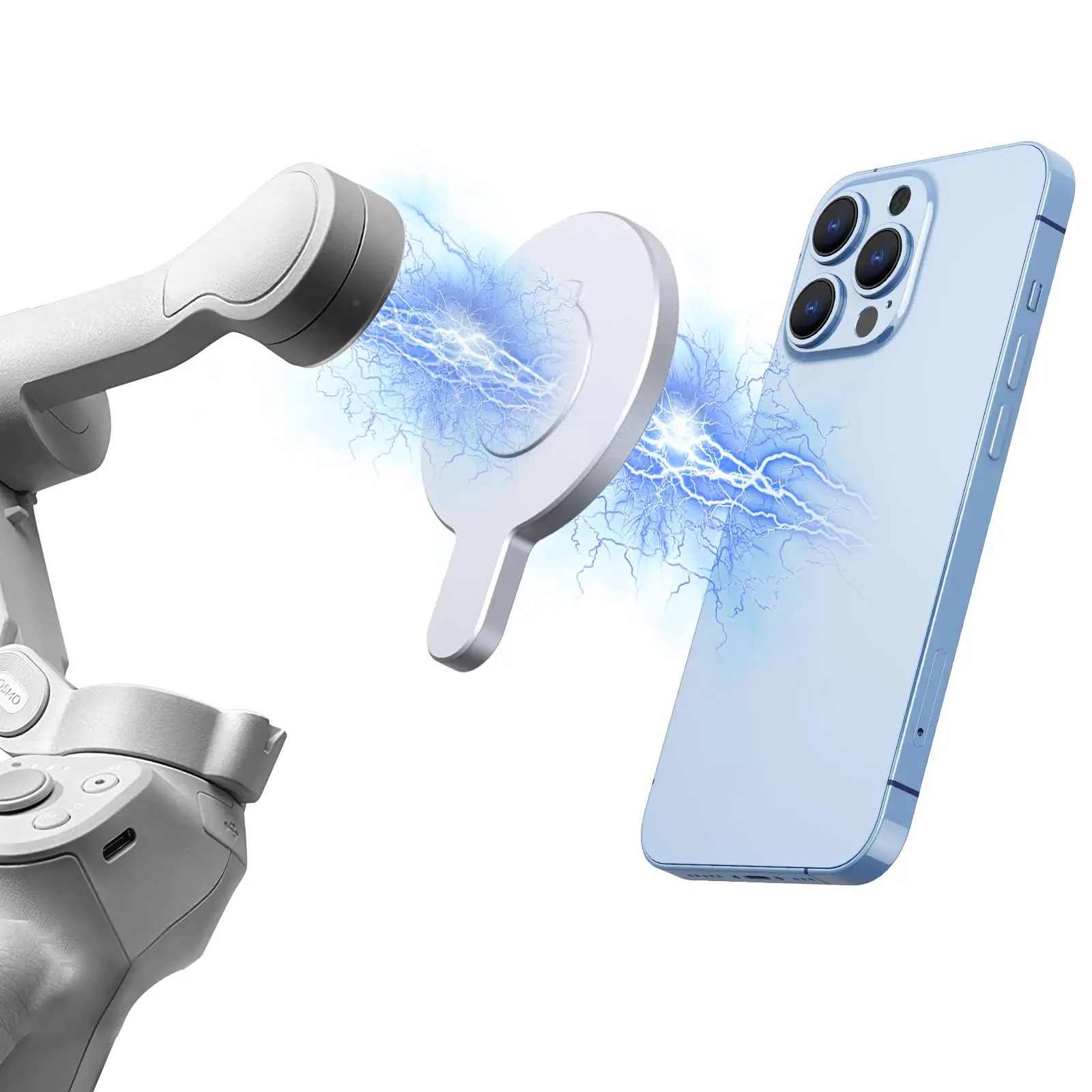 for DJI OM 6 Magsafe Adapter Clamp, Compatible with Gimbal