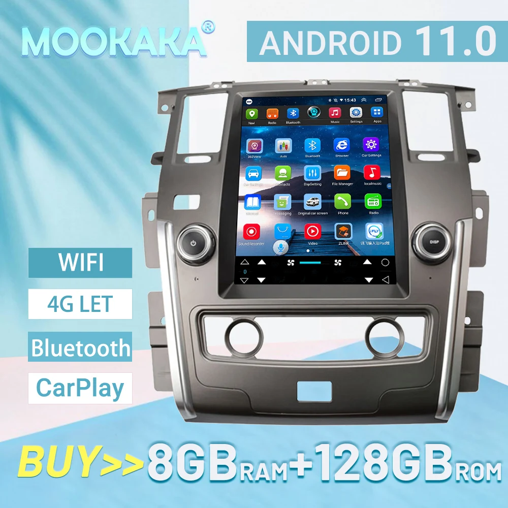 

FOR NISSAN Armada Royale PATROL Y62 Android 11 CARPLAY Unit Tesla Screen DisplayCar Stereo Auto Video Player GPS Navigation