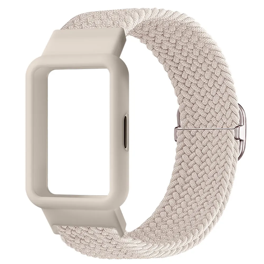 Nylon Breathable Watch Strap and Case with Resiliency Loop