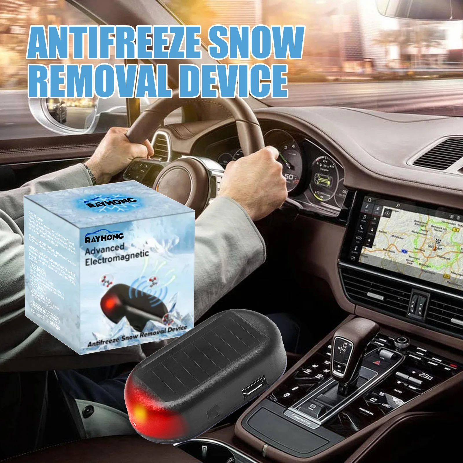 Advanced Electromagnetic Anti-Freeze Snow Removal Device for Car Window