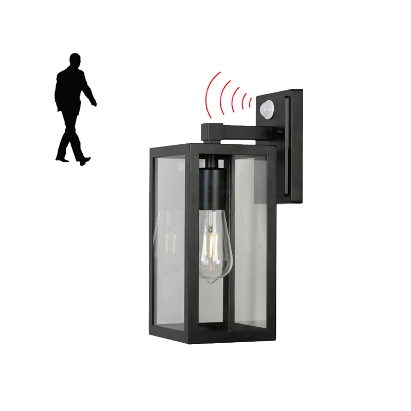 Human Body Induction Iron Wall Lamp Indoor And Outdoor Corridor Induction Wall Lamp Installation Of Automatic Lighting