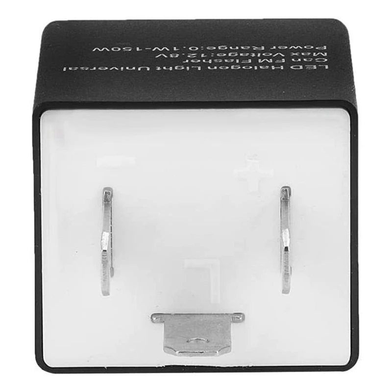 2X LED 점멸기 릴레이, 12V 3 핀 조절식 LED 점멸기 릴레이, 방향 지시등, 자동차 오토바이용 점멸기