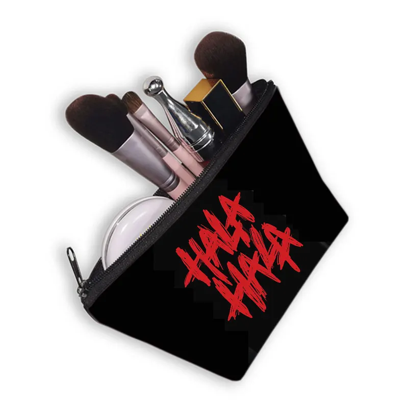 Korean Kpop ATEEZ Cosmetic Case Fellowship Break The Wall Women Makeup Bags Small Clutch Cute Cosmetic Organizer Toiletry Bag 5