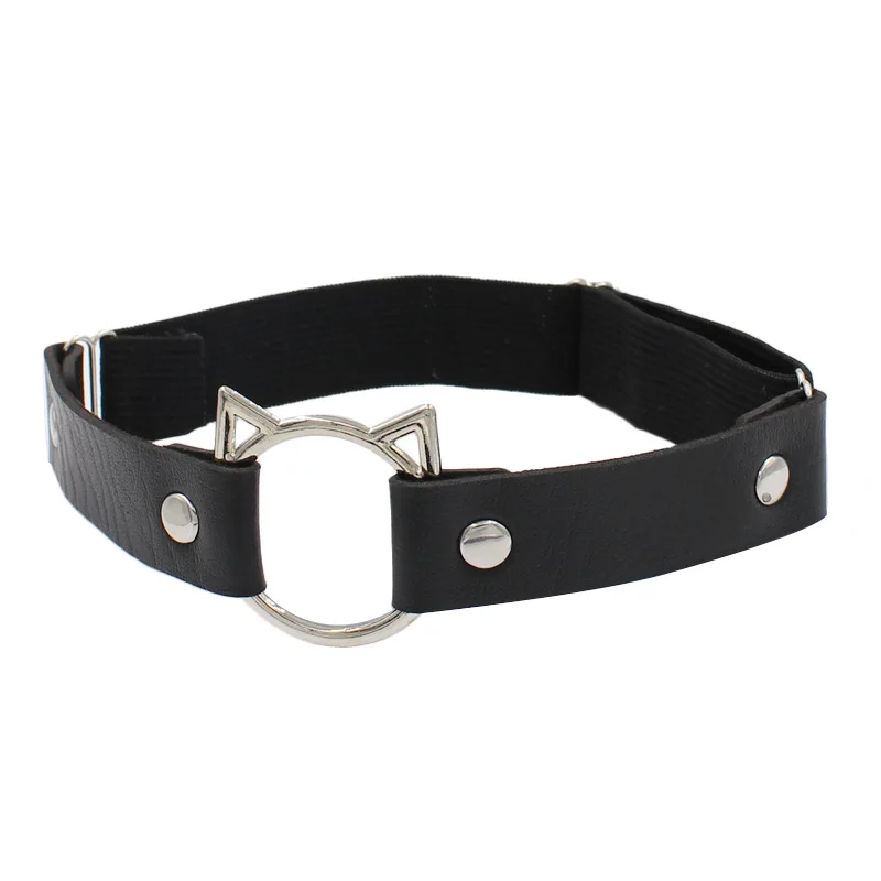 Women Sexy Leather Thigh Garter Belt Pu Punk Elastic Harness Leg Strap Goth Stocking Leglet Belt Garters Suspender For Girl