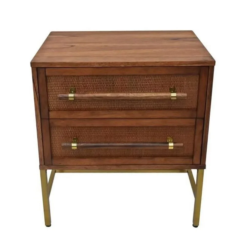 

nightstands, Natural Two-Drawer Nightstand side table for bedroom bedside table, furniture side table for bedroom, nightstands