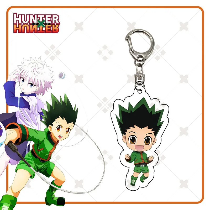 Anime Keychain Hunter x Hunter GON FREECSS Cartoon Keychains Killua Zoldyck Pendants Kurapika Keyrings Hisoka Bag Accessories