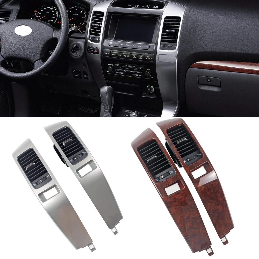Interior Wooden Dashboard Air Vent Frame Penal For Toyota Land Cruiser Prado 120 FJ120 Interior Wooden Dashboard Air Vent Frame Penal For Toyota Land Cruiser Prado 120 FJ120