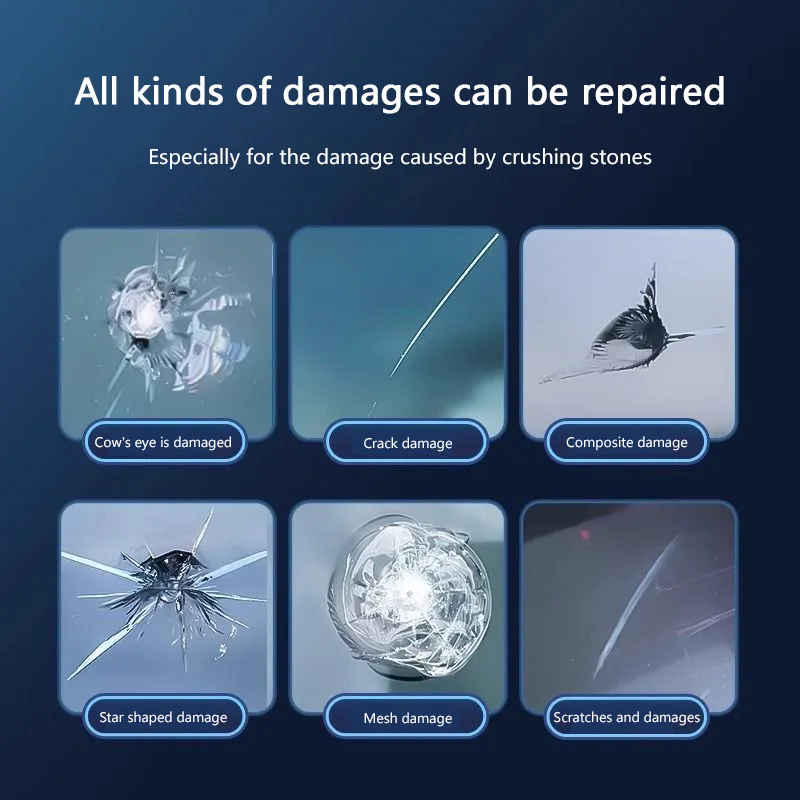Car Windshield Cracked Repair Tool Upgrade Auto Glass Repair Fluid Auto Window Scratch Crack Restore Car Accessories DIY 2