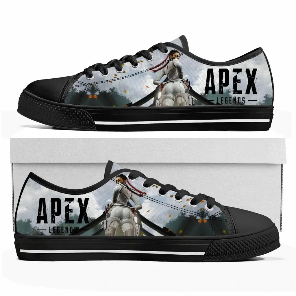 

Кроссовки Apex Legends Loba с низким верхом, популярная мультяшная игра для женщин, мужчин, подростков, повседневные холщовые сникерсы на заказ