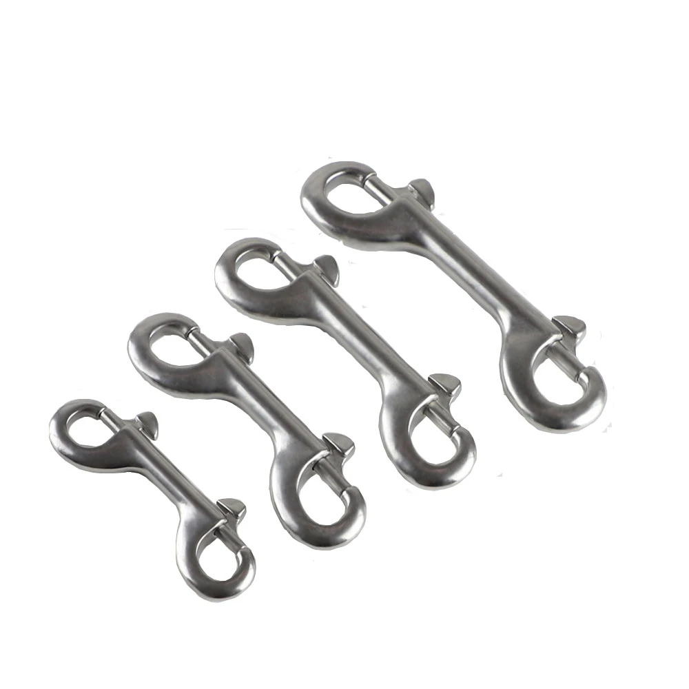 1piece 316Stainless Steel Double End Snap Hook Bolt Trigger Clip Clasps Heavy  Duty Luggage Pet Rope Leashes Clip High Quality - AliExpress