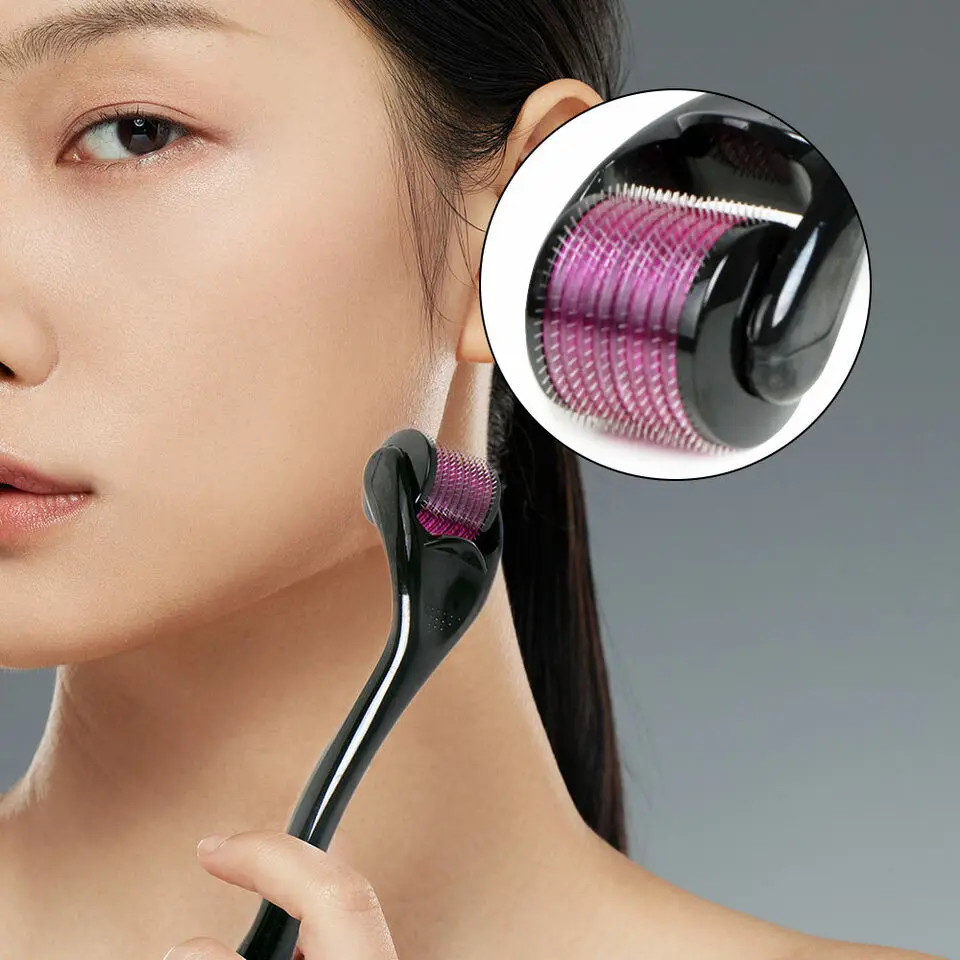540 Derma Roller Micro Needles Hair Loss Treatment Beard Growth 0.2mm Titanium Derma Roller