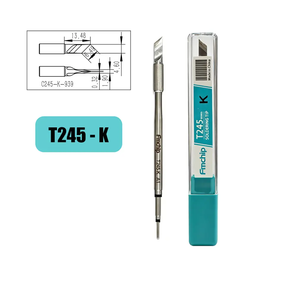 FMchip T245 Soldering Tip C245 Series for T80P T90B HS02A Soldering Iron Replace Tip C5/KU/K/BC2/BC3/BCM3/I/IS/D22/D24 Optional image 18