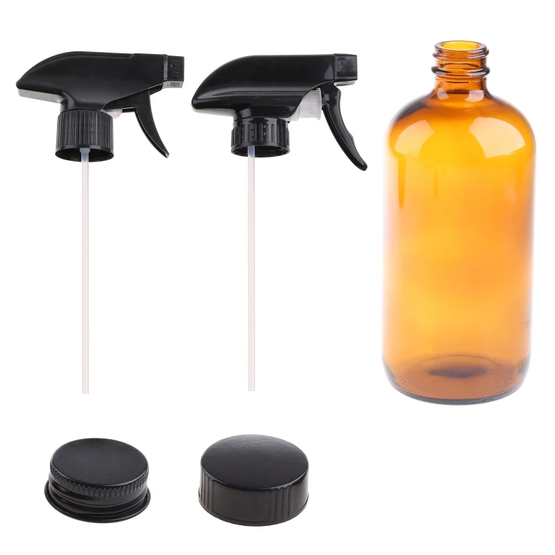 

500ml Transparent Essential Oil Container Glass Bottle 28ED