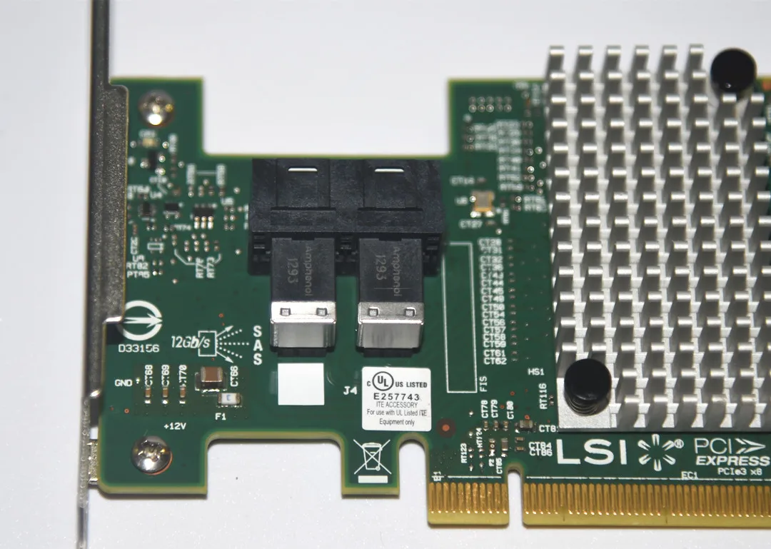 Pcie x8 Sas Hba P16 Modo Zfs Truenas Unraid = 93009i Lsi-93408i 12gbps Sas3 - Imagem 2
