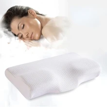 Cuscino in Memory Foam 60x35cm rimbalzo lento memoria morbida massaggio per dormire cuscini per collo a forma di farfalla rilassa il cervicale per adulti