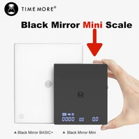 TIMEMORE Scale Black Mirror Mini Pour over Espresso Scale With Brewing Flow Rate and Heat Insulation Pad Electronic Coffee Scale 3