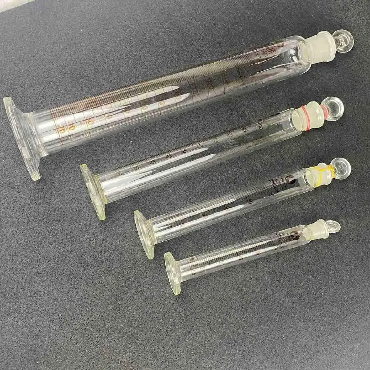 5ml/10ml/25ml/50ml/100ml/250ml/500ml/1000ml Glass Measuring Cylinder With Plug Stopper Graduated Lab Laboratory